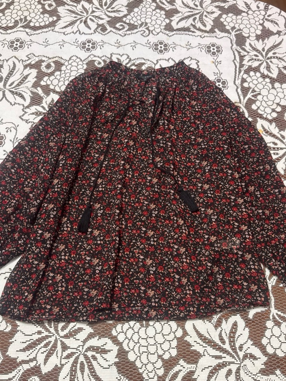 Black Floral Women's Skirt - lucky brand